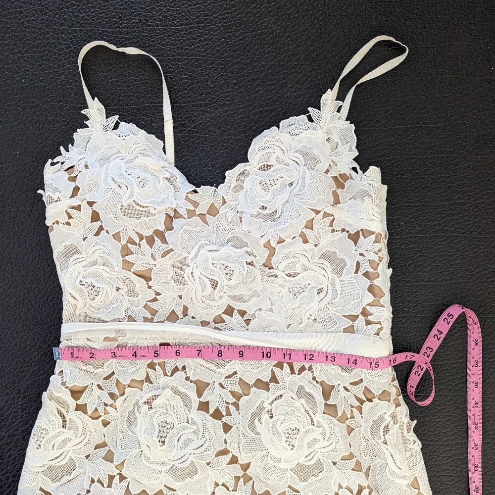 Catherine Deane BHLDN white Frida dress size 10 guipure lace - Picture 7 of 12
